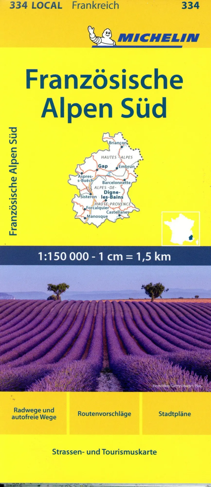 Cover: 9782067210561 | Michelin Französische Alpen Süd | Michelin | (Land-)Karte | 1 S.