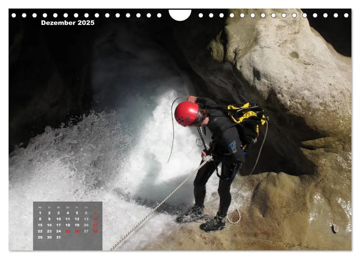 Bild: 9783435630561 | Abenteuer Canyoning (Wandkalender 2025 DIN A4 quer), CALVENDO...