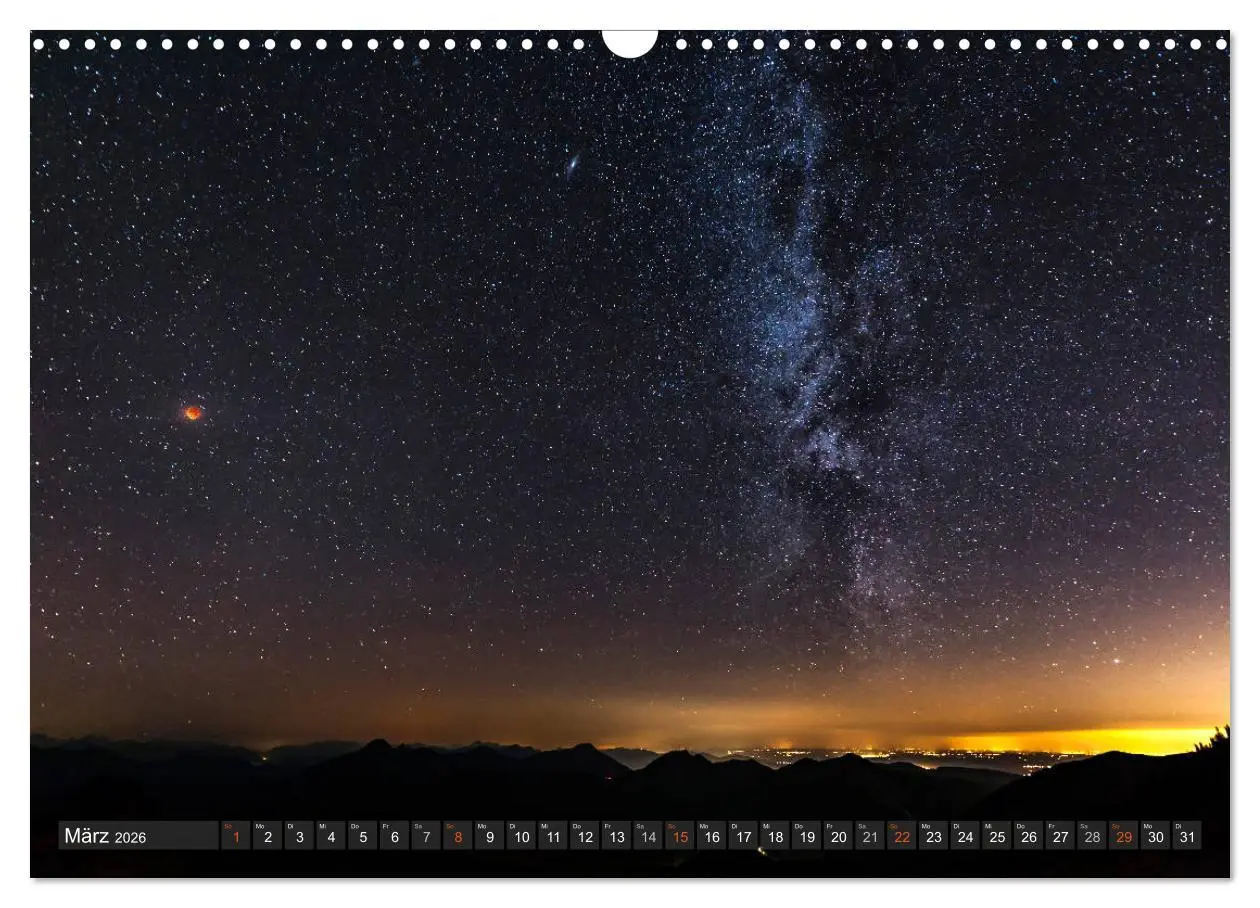 Bild: 9783457890561 | Himmelslichter - Mond und Sterne (Wandkalender 2026 DIN A3 quer),...