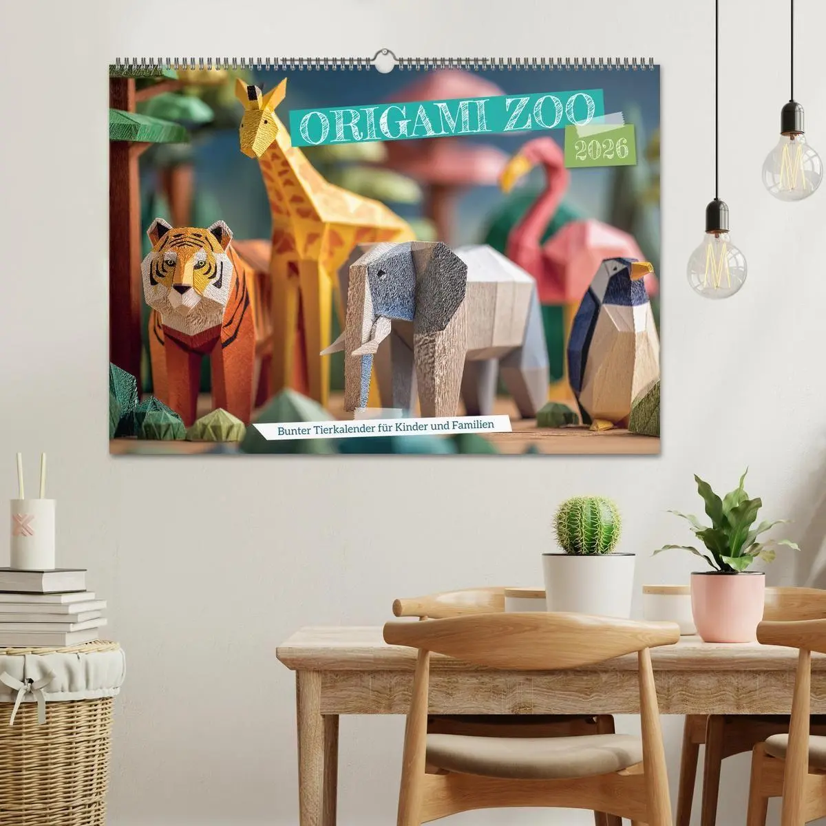 Bild: 9783516670561 | Origami Zoo - Bunter Tierkalender für Kinder und Familien...