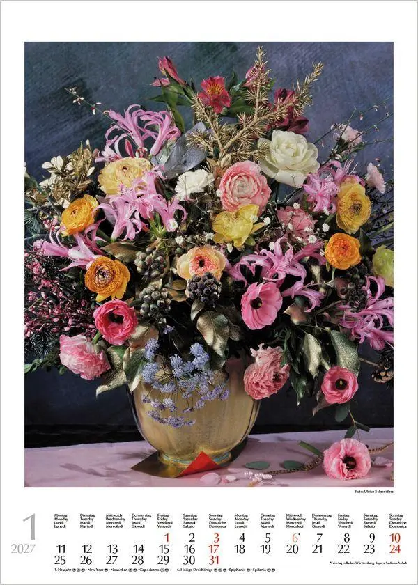 Bild: 9783819300561 | Blumensträuße 2027 | Verlag Korsch | Kalender | Spiralbindung | 13 S.
