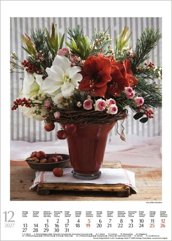 Bild: 9783819300561 | Blumensträuße 2027 | Verlag Korsch | Kalender | Spiralbindung | 13 S.