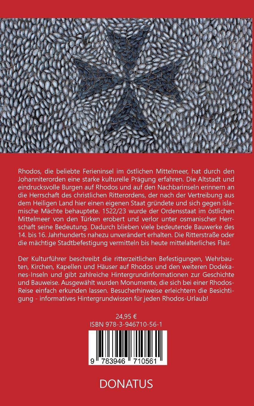 Rückseite: 9783946710561 | Johanniter auf Rhodos | Matthias Donath | Taschenbuch | 116 S. | 2023