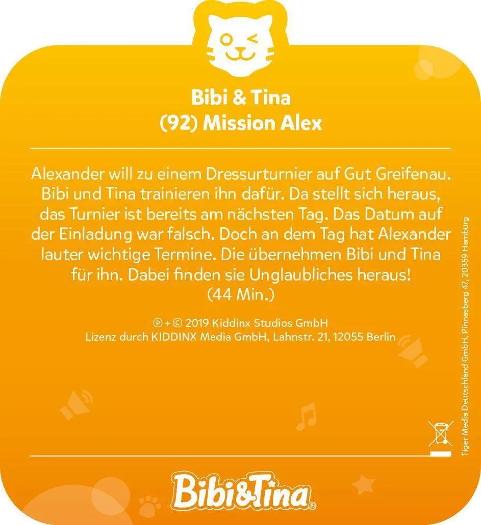 Bild: 4260535480661 | tigercard - Bibi &amp; Tina - Folge 92: Mission Alex | Deutsch | 2019