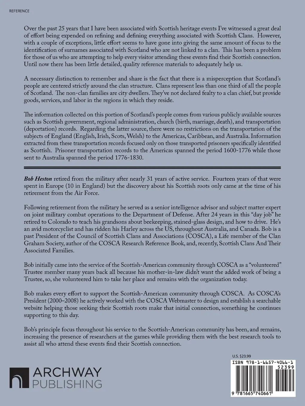 Rückseite: 9781665740661 | District Family Surnames of Scotland | Robert J Heston | Taschenbuch