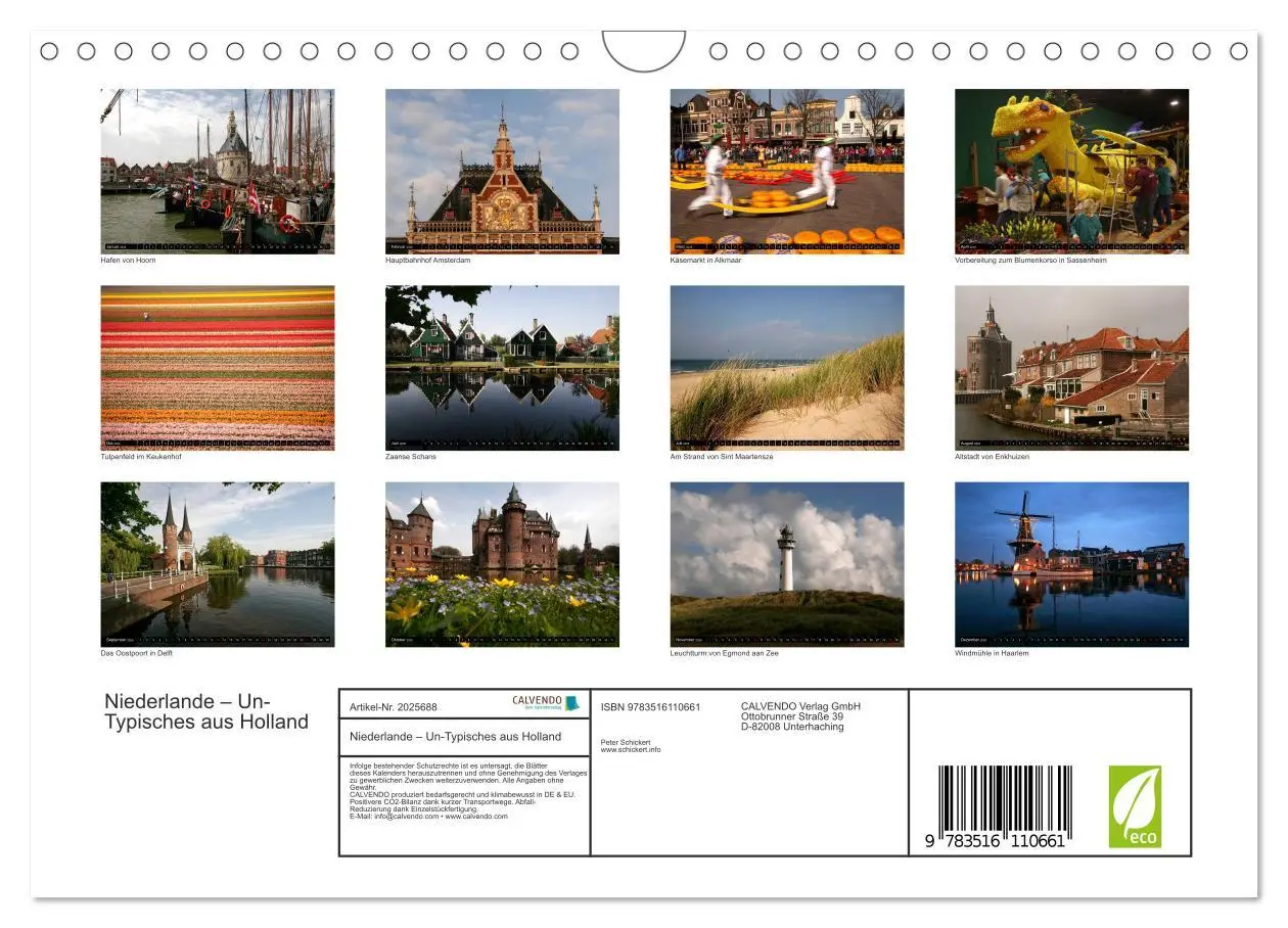 Bild: 9783516110661 | Niederlande - Un-Typisches aus Holland (Wandkalender 2026 DIN A4...