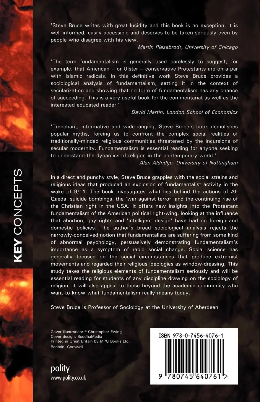 Rückseite: 9780745640761 | Fundamentalism | Steve Bruce | Taschenbuch | 160 S. | Englisch | 2008