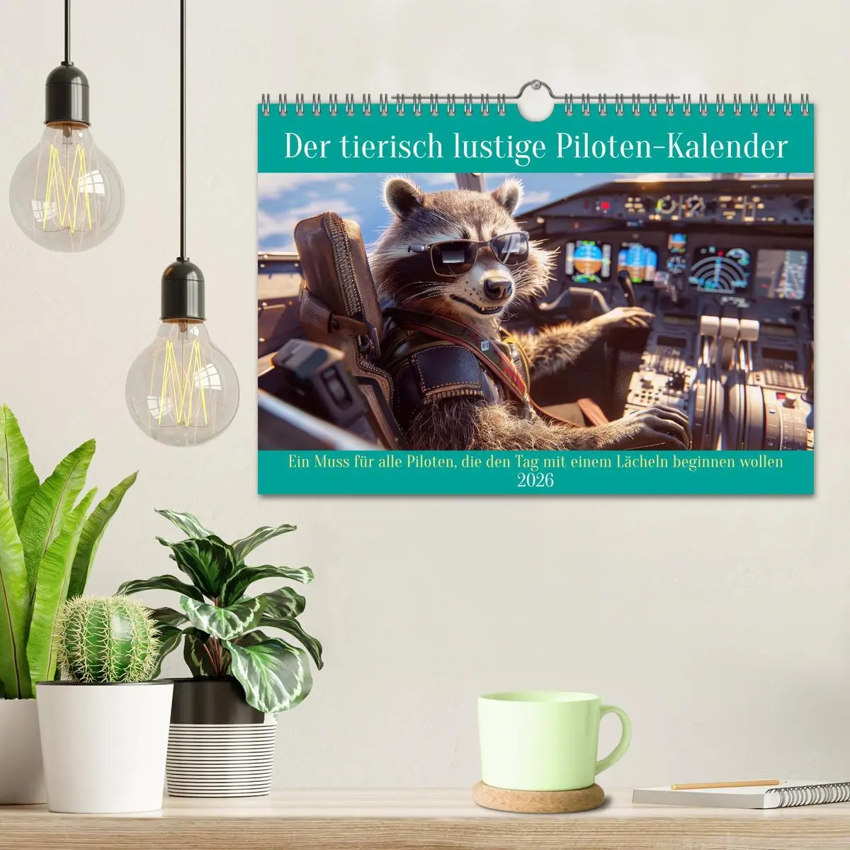 Bild: 9783457320761 | Der tierisch lustige Piloten-Kalender (Wandkalender 2026 DIN A4...