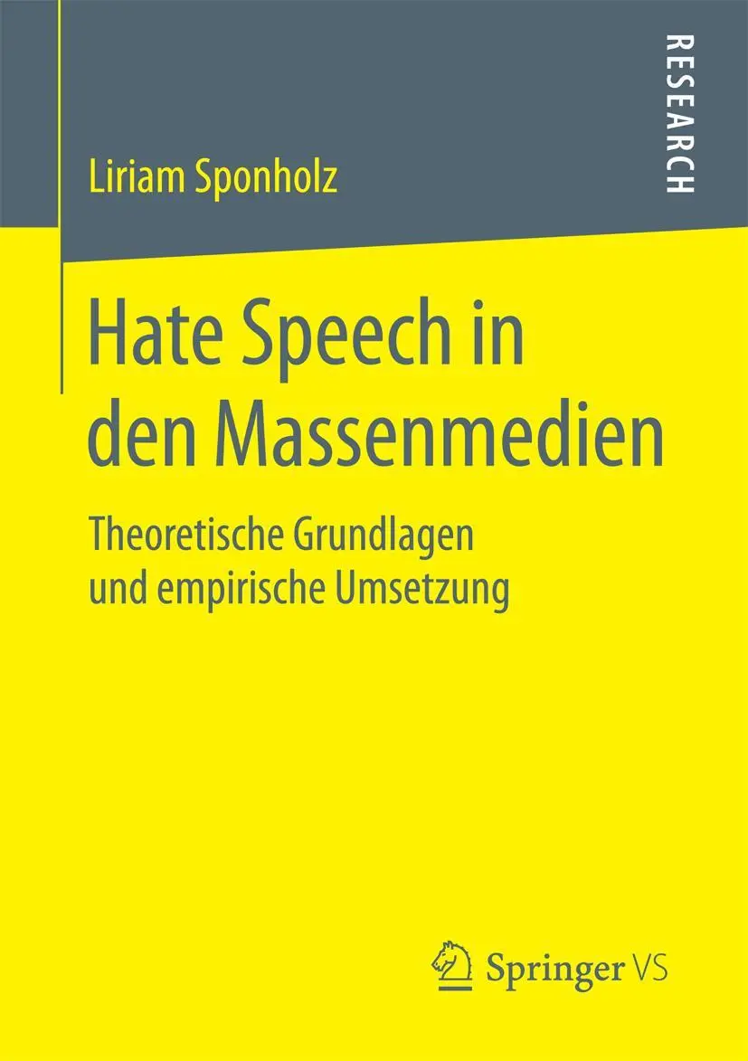 Cover: 9783658150761 | Hate Speech in den Massenmedien | Liriam Sponholz | Taschenbuch | xx