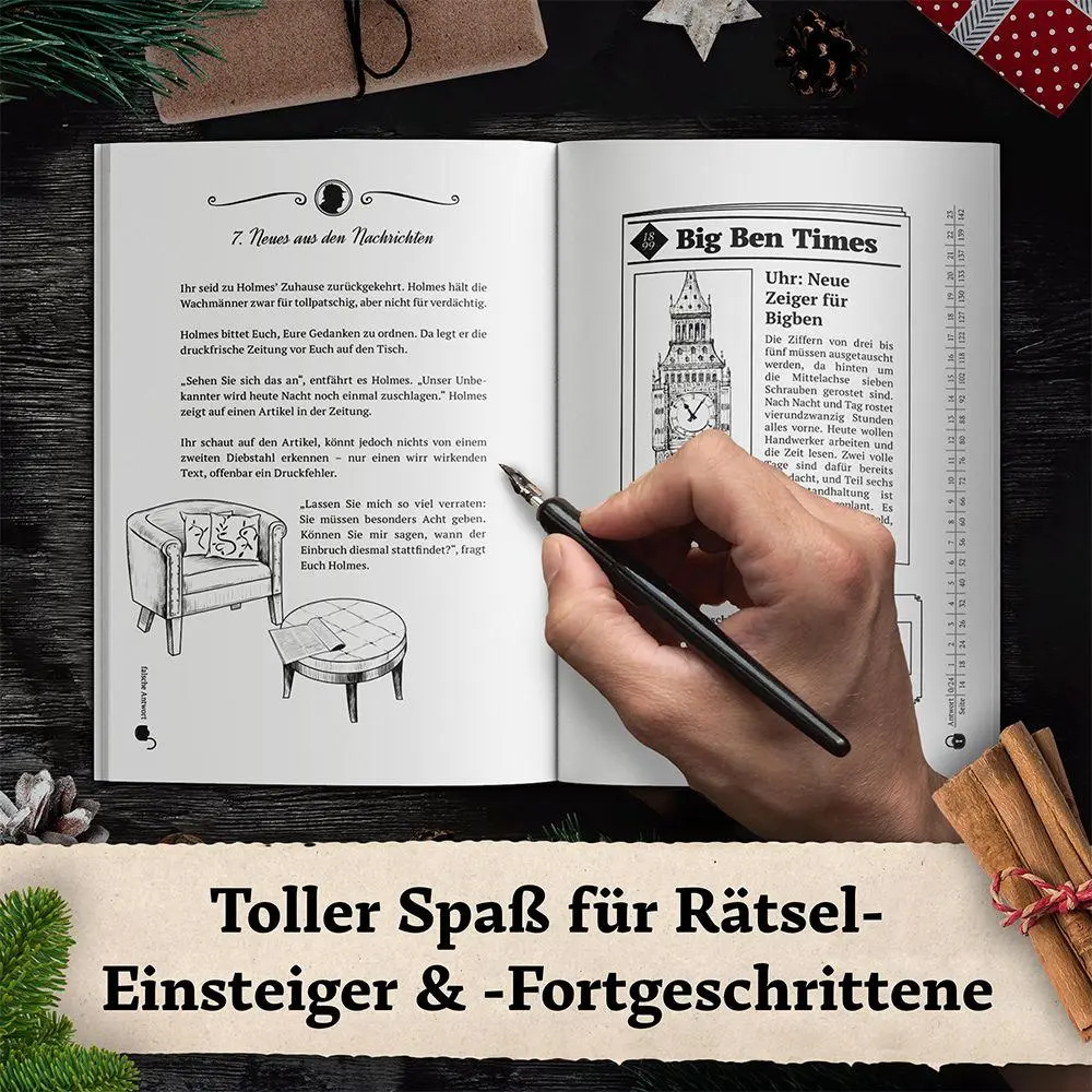 Bild: 9783985610761 | Der Escape Room Rätsel-Adventskalender: Sherlock Holmes &amp; die Jagd...