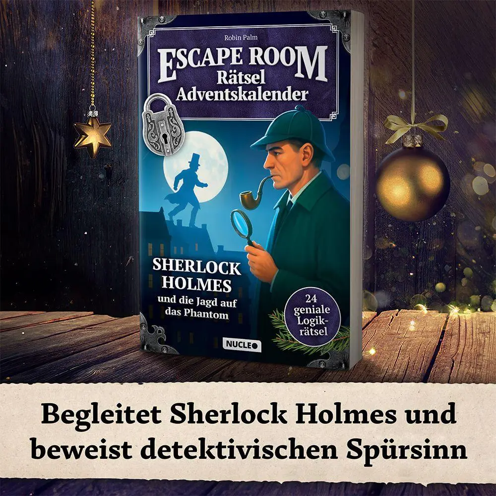 Bild: 9783985610761 | Der Escape Room Rätsel-Adventskalender: Sherlock Holmes &amp; die Jagd...
