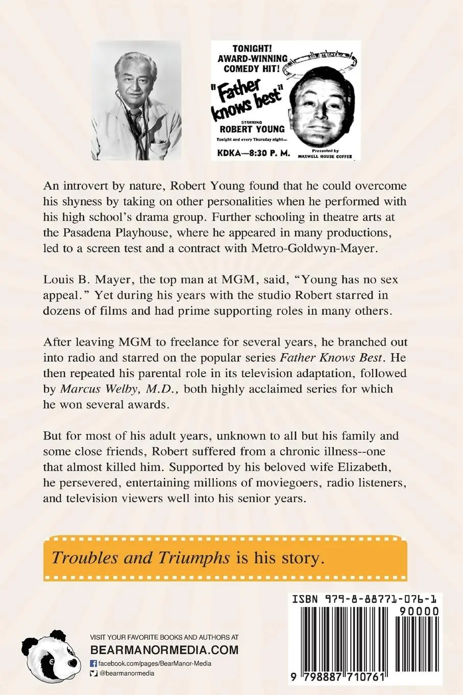 Rückseite: 9798887710761 | Troubles and Triumphs | The Robert Young Story | Dan McGuire | Buch