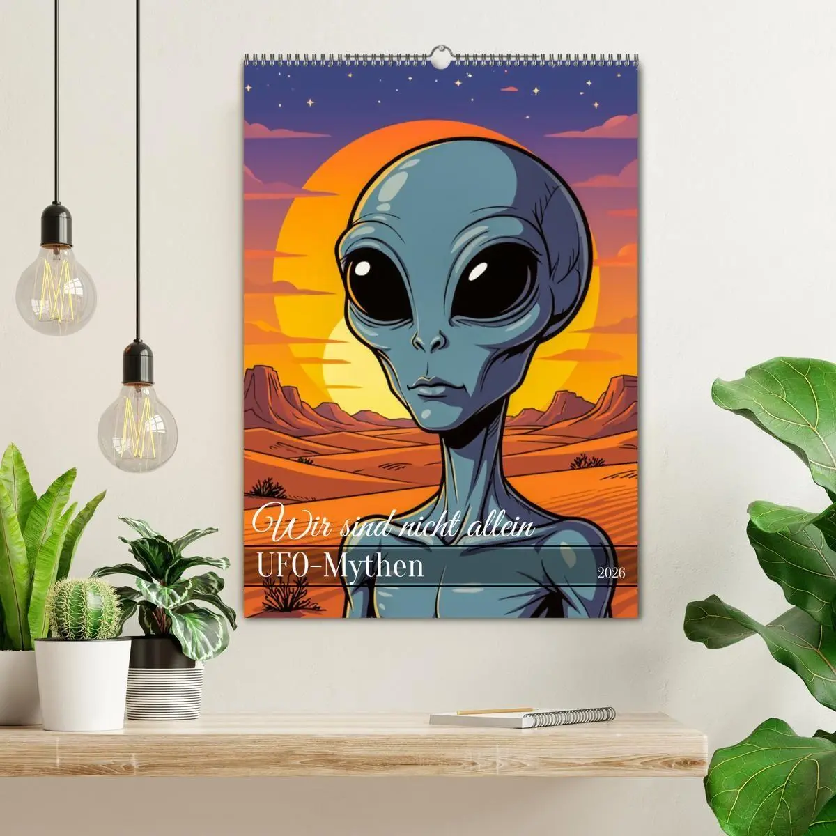 Bild: 9783516710861 | Wir sind nicht allein - UFO-Mythen (Wandkalender 2026 DIN A2 hoch),...