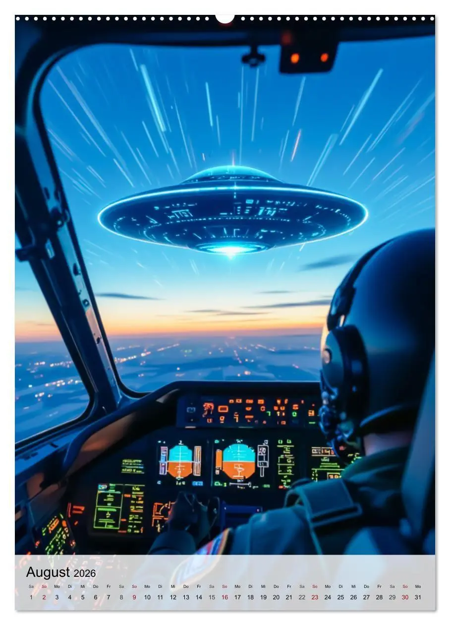 Bild: 9783516710861 | Wir sind nicht allein - UFO-Mythen (Wandkalender 2026 DIN A2 hoch),...