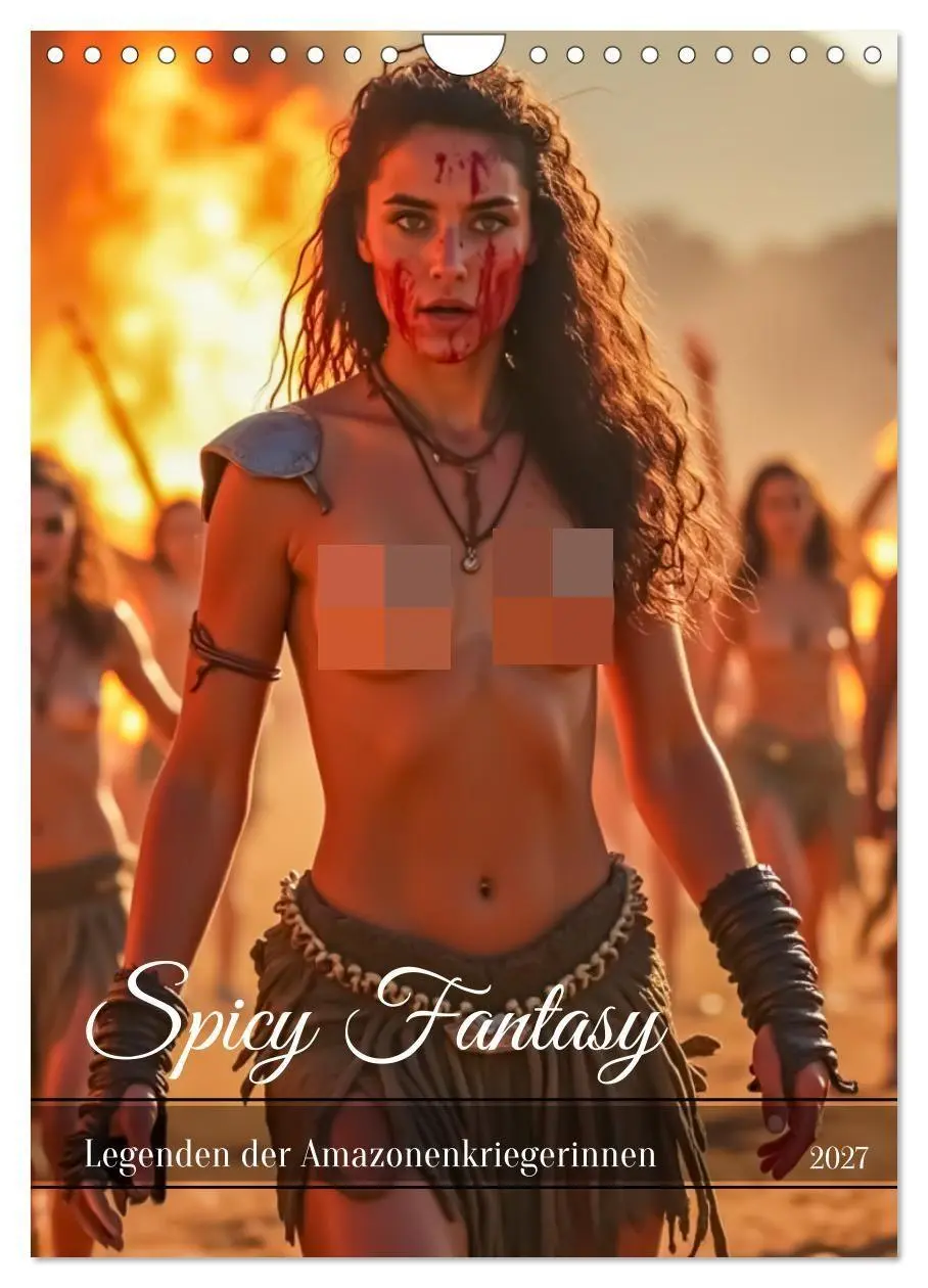 Cover: 9783516950861 | Spicy Fantasy - Legenden der Amazonenkriegerinnen (Wandkalender...