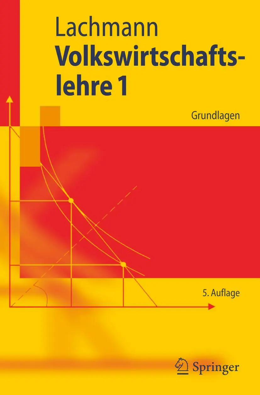 Cover: 9783540300861 | Volkswirtschaftslehre 1 | Grundlagen | Werner Lachmann | Taschenbuch