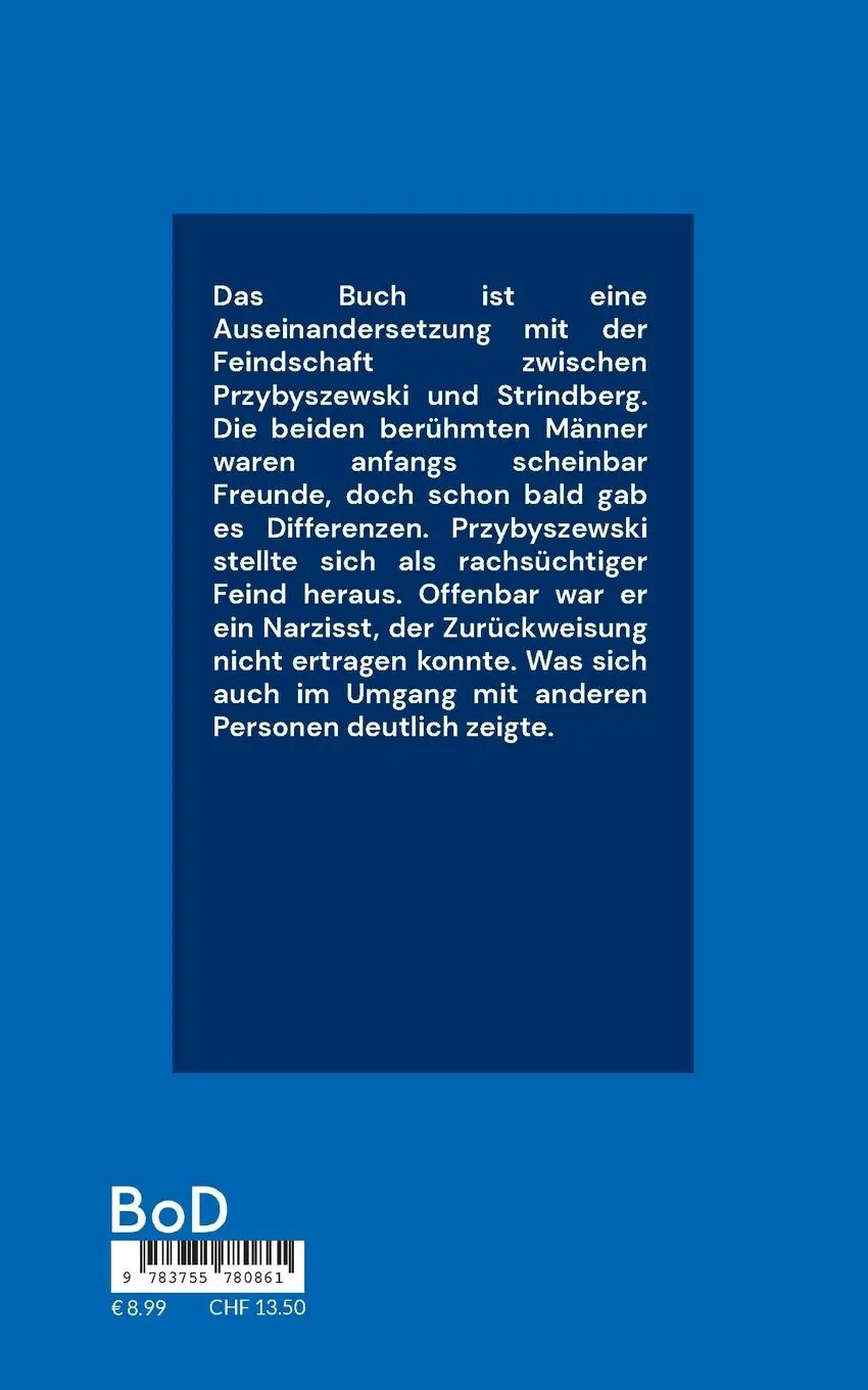 Rückseite: 9783755780861 | Przybyszewski versus Strindberg | Die Rache eines Narzissten | Sand