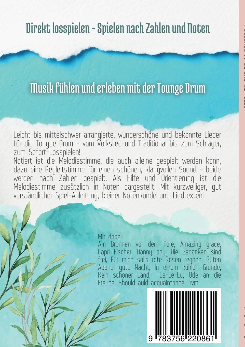 Rückseite: 9783756220861 | Steel Tongue Drum Songbook | Claudia Groß | Taschenbuch | Paperback