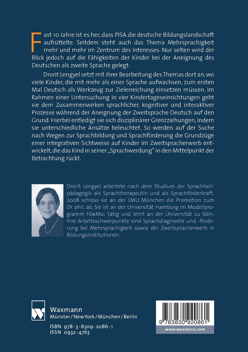 Rückseite: 9783830920861 | Zweitspracherwerb in der Kita | Drorit Lengyel | Taschenbuch | 284 S.
