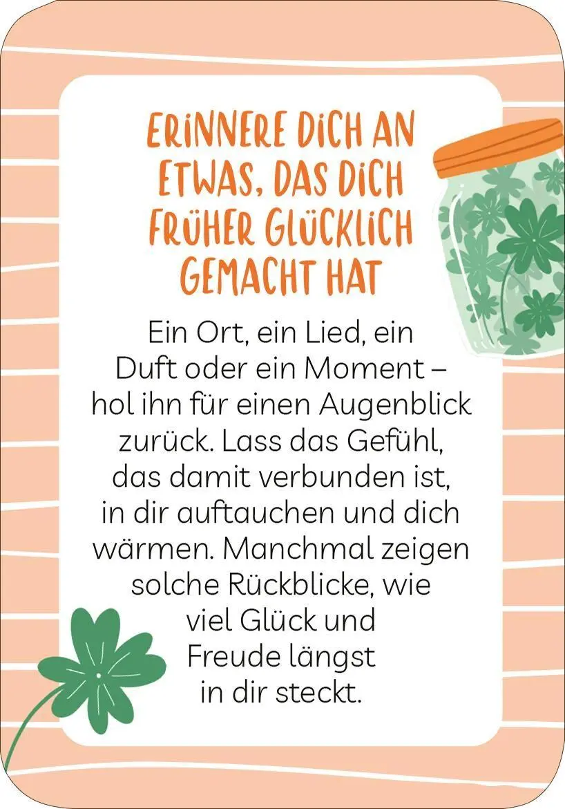 Bild: 9783845870861 | Glücks-Challenge | 50 Impulse für kleine Alltagsfreuden | Eva Jahnen