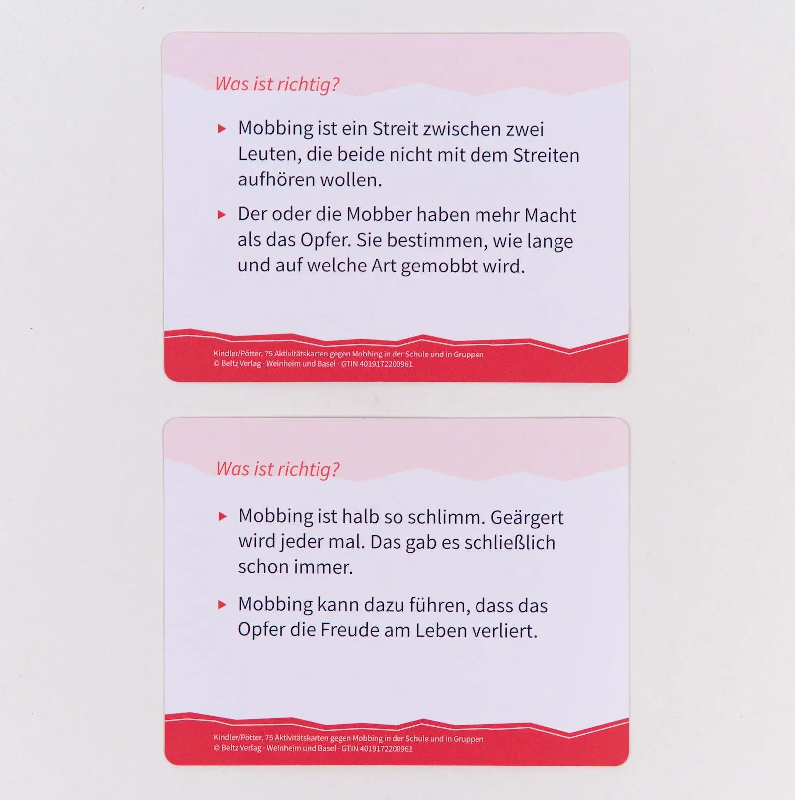 Bild: 4019172200961 | 75 Aktivitätskarten gegen Mobbing in der Schule und in Gruppen | Box