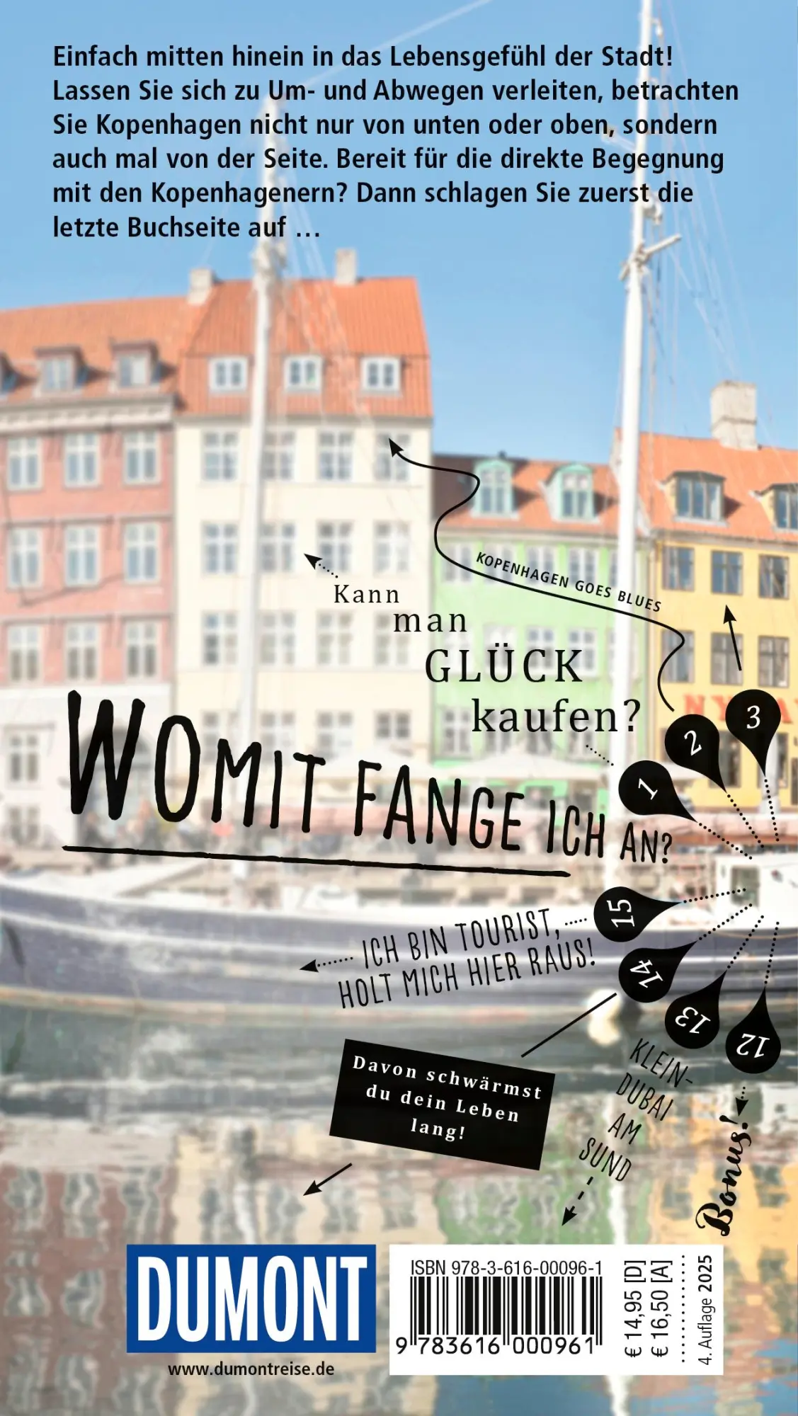 Rückseite: 9783616000961 | DUMONT direkt Reiseführer Kopenhagen | Mit großem Cityplan | Klüche