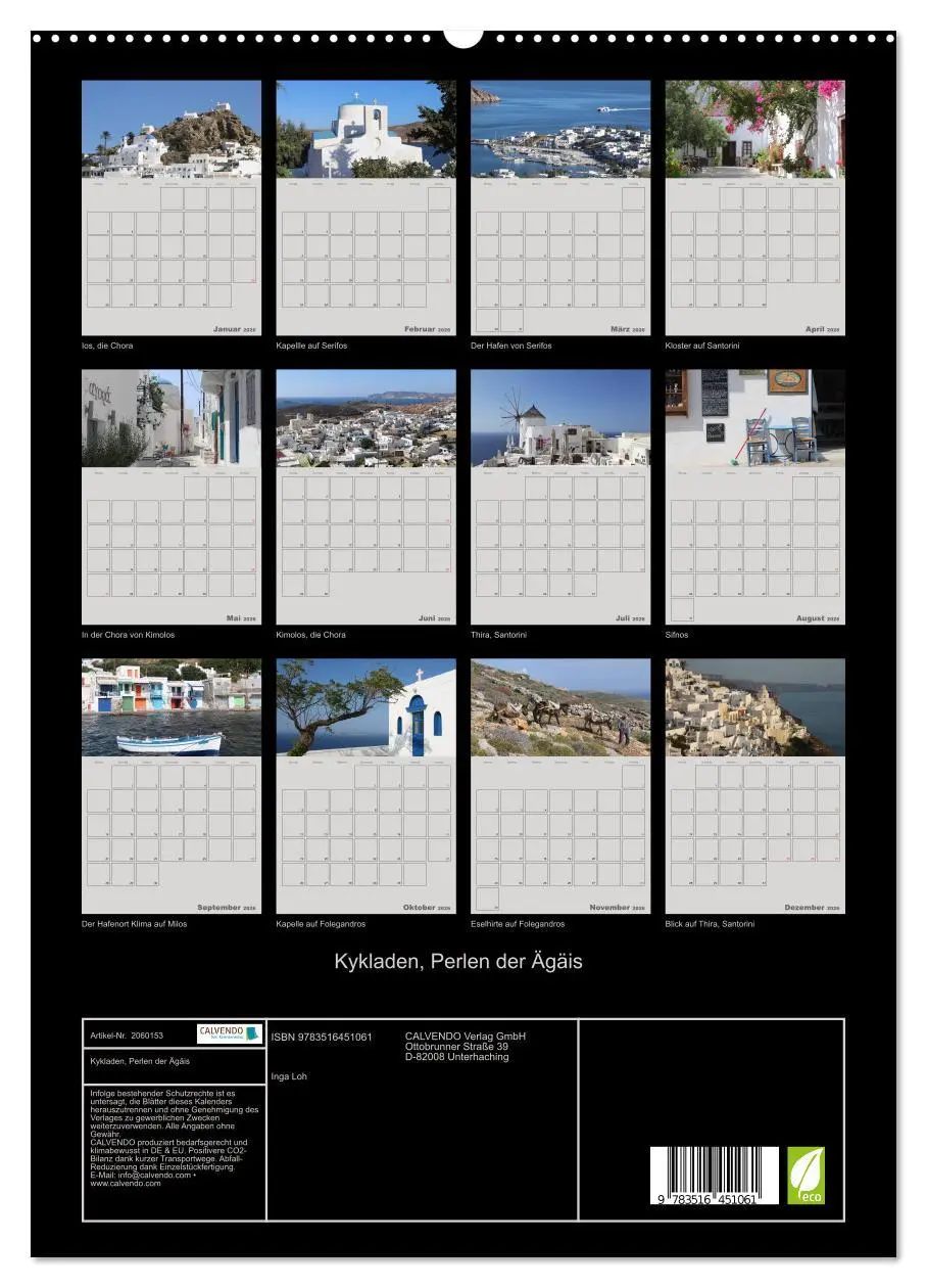 Bild: 9783516451061 | Kykladen, Perlen der Ägäis (hochwertiger Premium Wandkalender 2026...