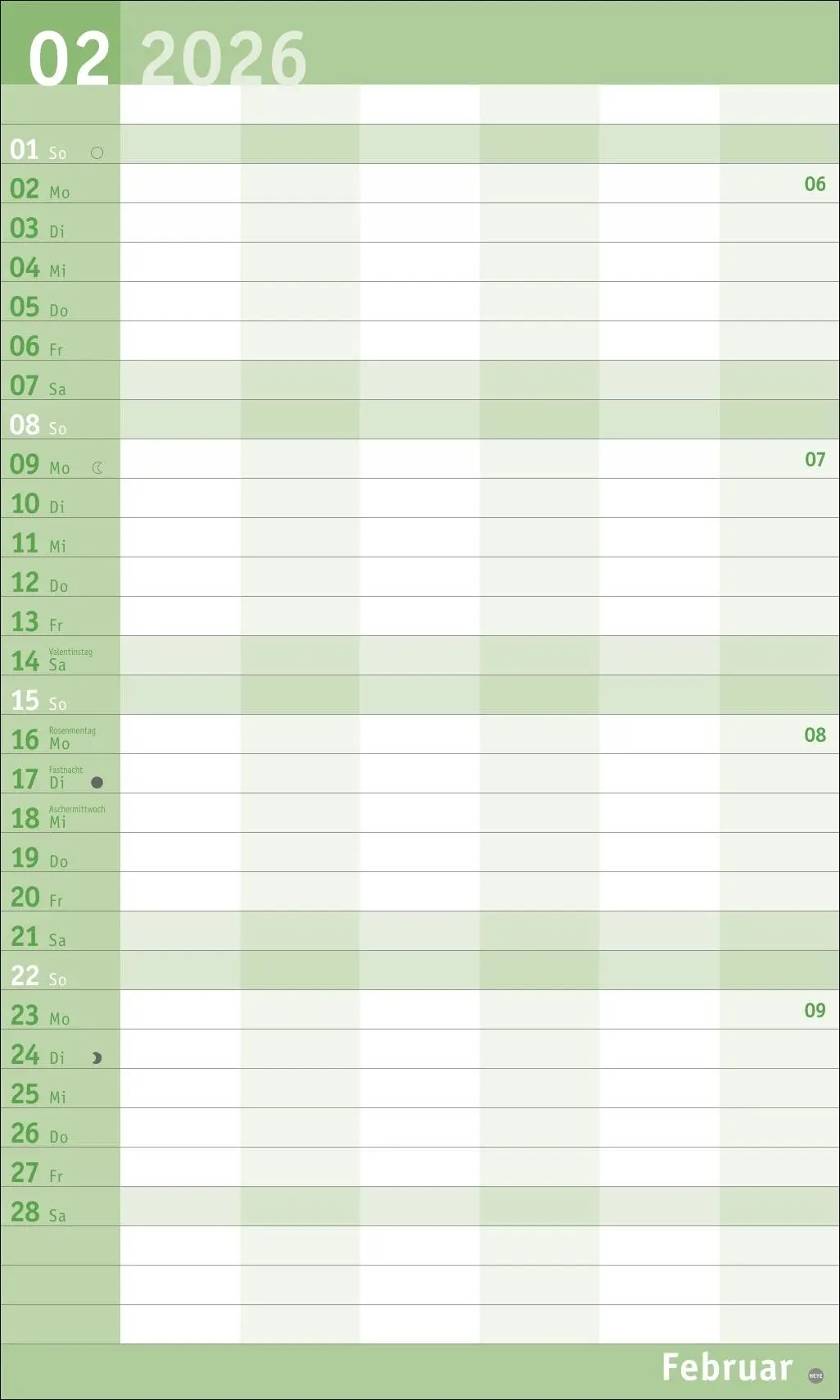 Bild: 9783756411061 | Basic Familienplaner XL 2026 | Heye | Kalender | Basic Planer Heye