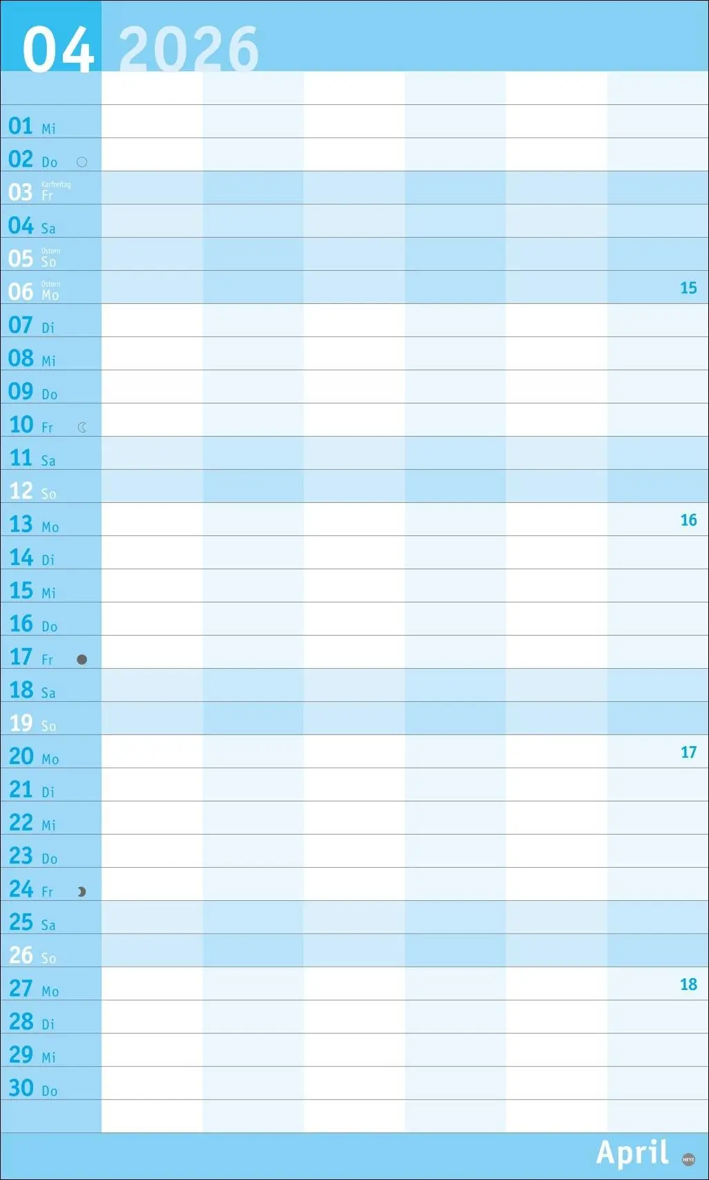 Bild: 9783756411061 | Basic Familienplaner XL 2026 | Heye | Kalender | Basic Planer Heye