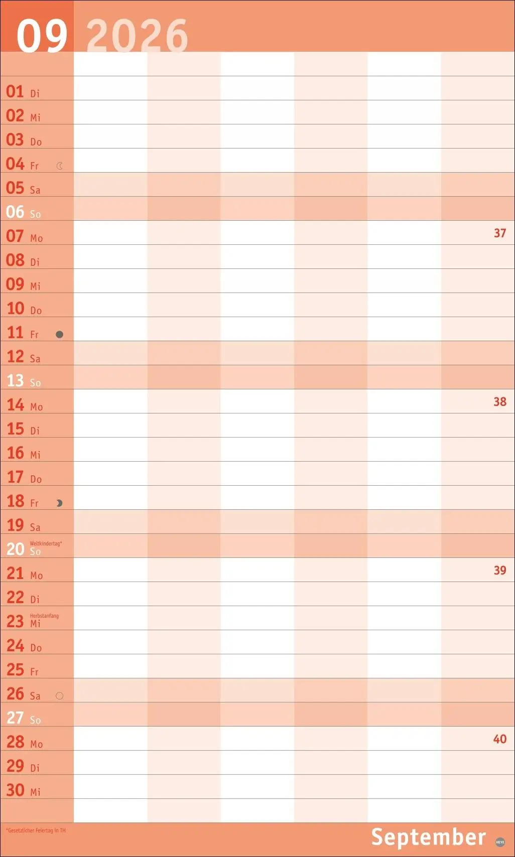 Bild: 9783756411061 | Basic Familienplaner XL 2026 | Heye | Kalender | Basic Planer Heye