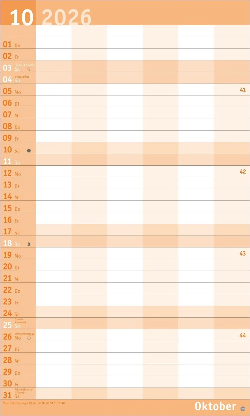 Bild: 9783756411061 | Basic Familienplaner XL 2026 | Heye | Kalender | Basic Planer Heye
