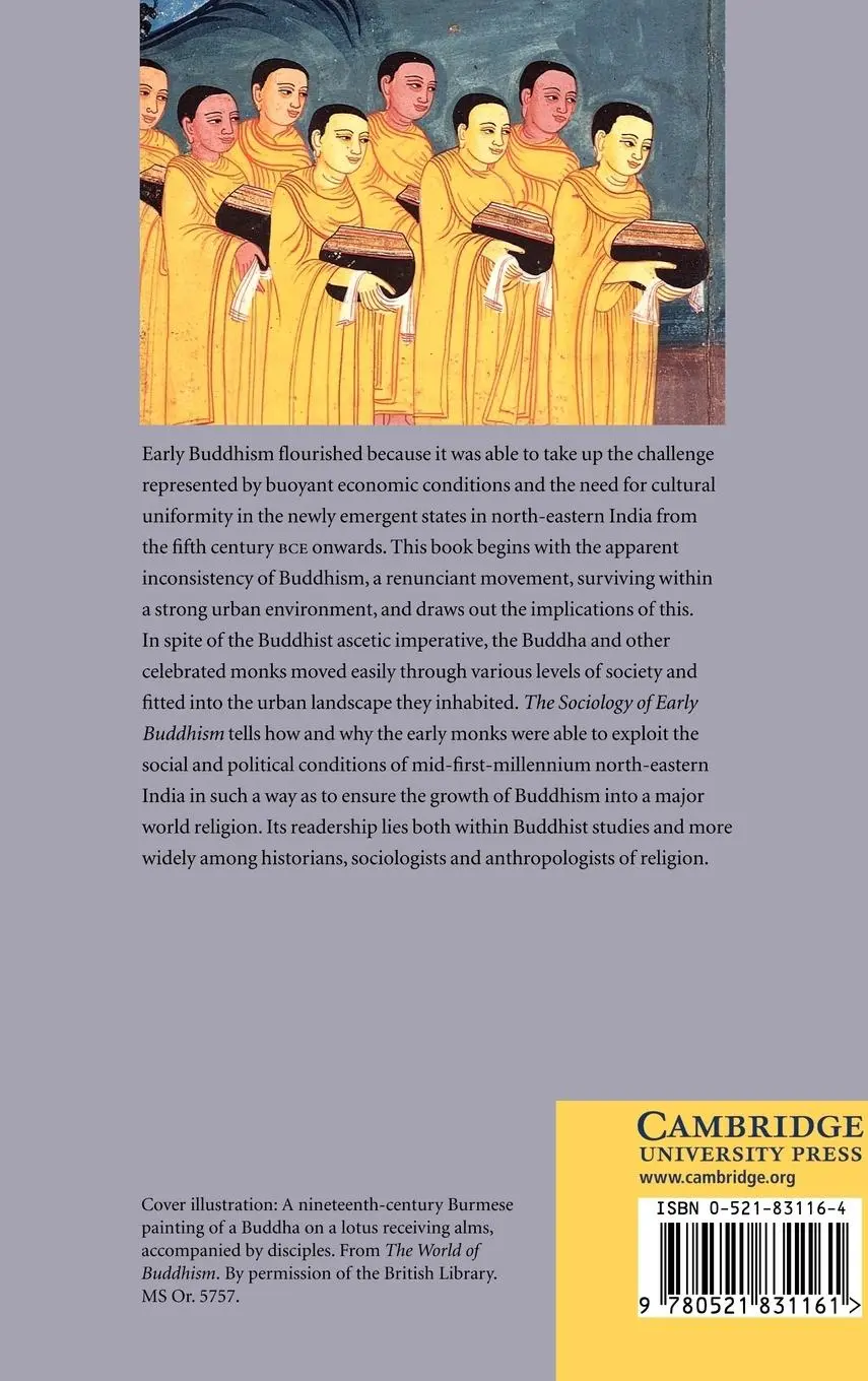 Rückseite: 9780521831161 | The Sociology of Early Buddhism | Greg Bailey (u. a.) | Buch | 2007