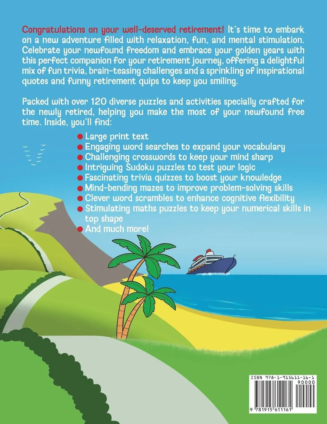 Rückseite: 9781915611161 | Retirement Activity Book for the Newly Retired | Pippa Page | Buch