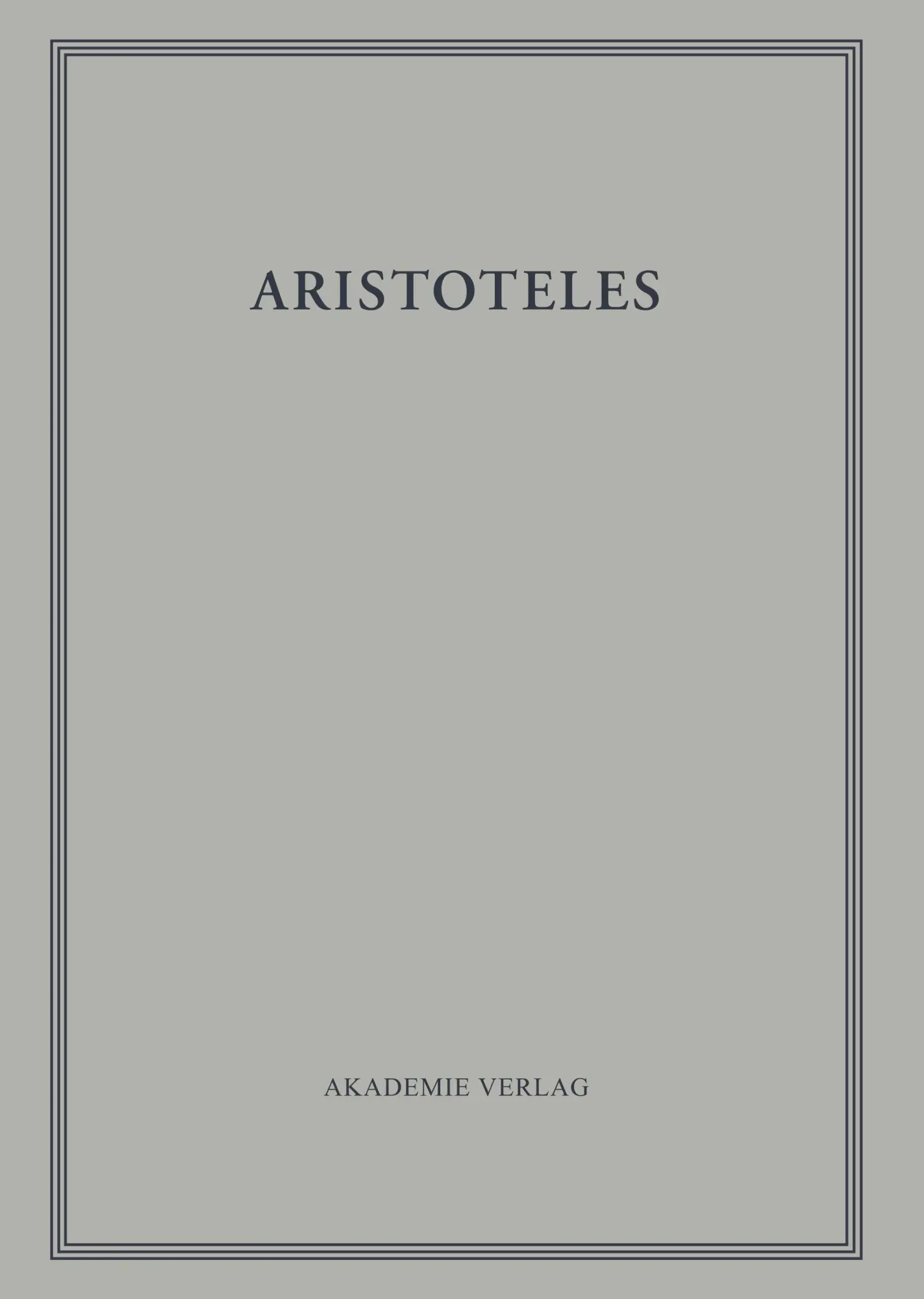Cover: 9783050051161 | Poetik | Arbogast Schmitt | Buch | 820 S. | Deutsch | 2011