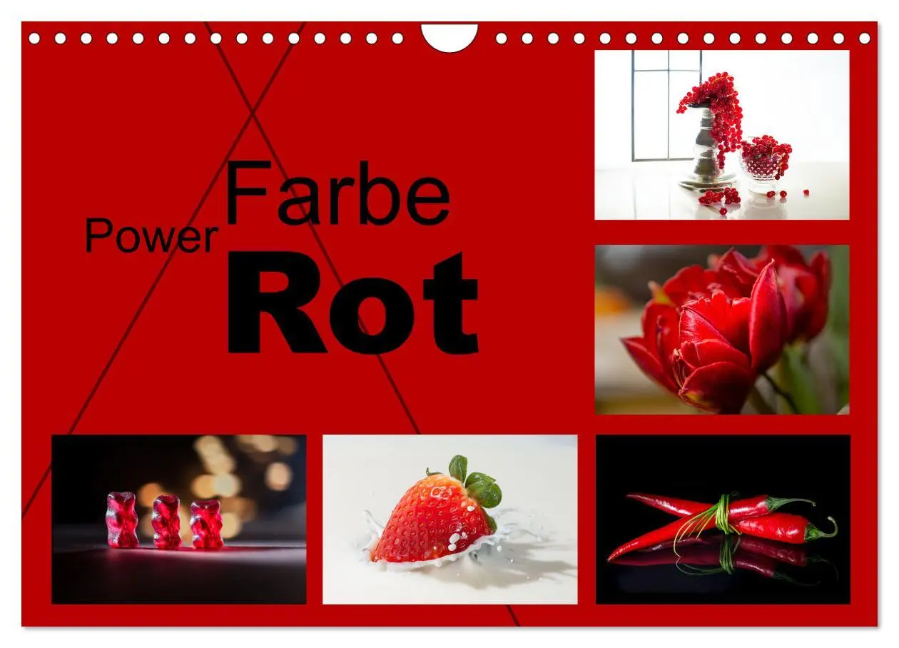 Cover: 9783457801161 | Powerfarbe Rot (Wandkalender 2026 DIN A4 quer), CALVENDO...