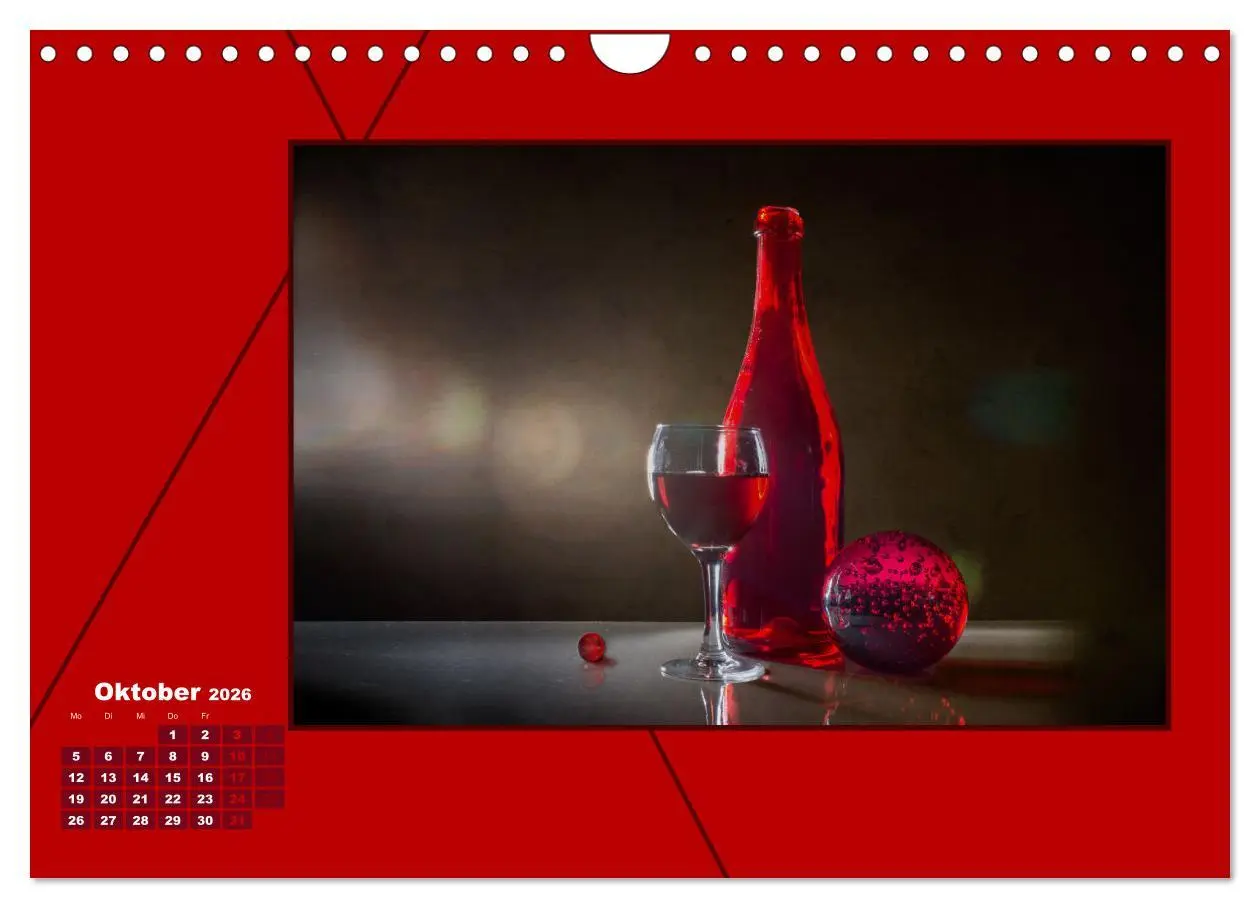 Bild: 9783457801161 | Powerfarbe Rot (Wandkalender 2026 DIN A4 quer), CALVENDO...