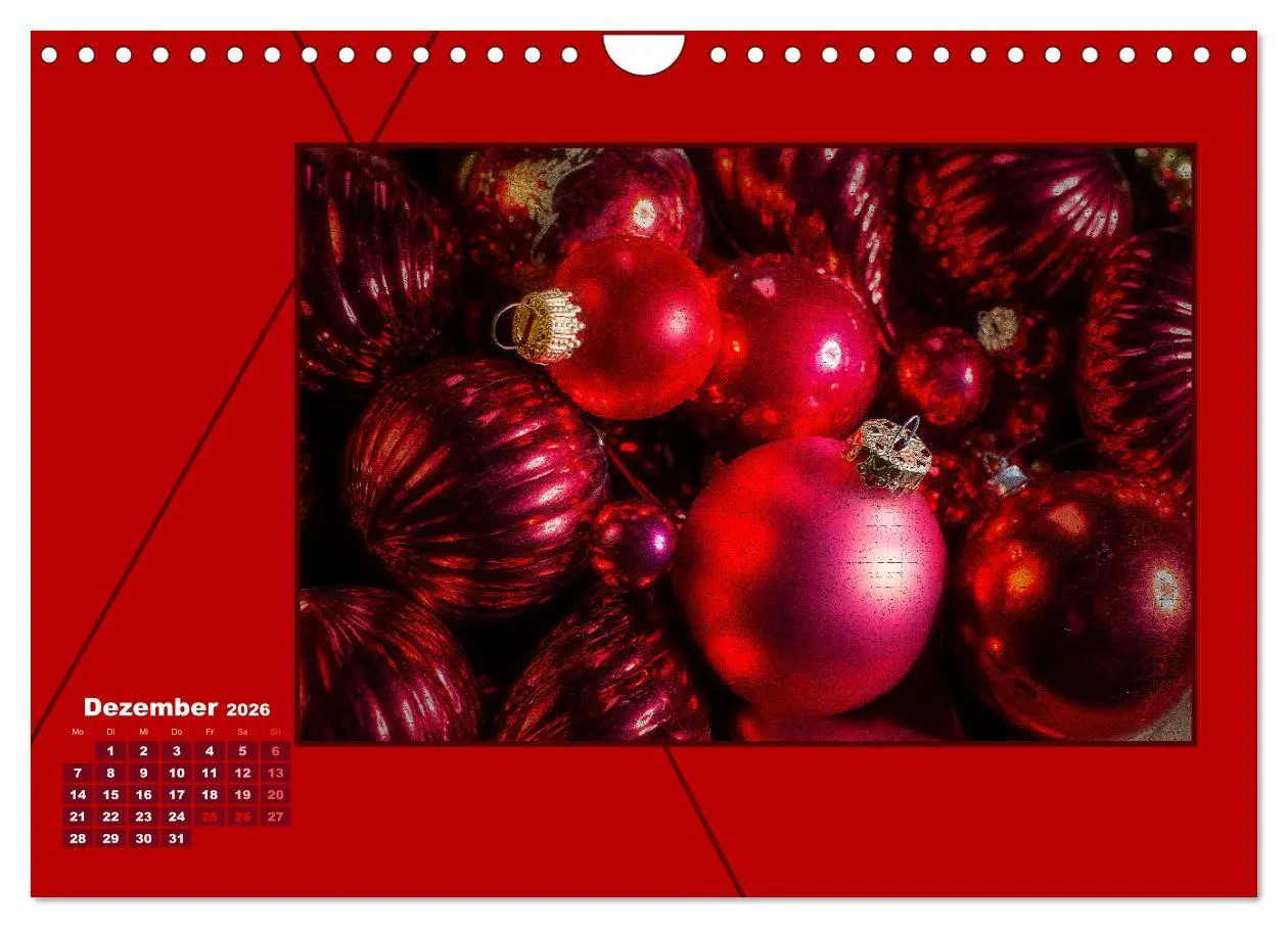 Bild: 9783457801161 | Powerfarbe Rot (Wandkalender 2026 DIN A4 quer), CALVENDO...