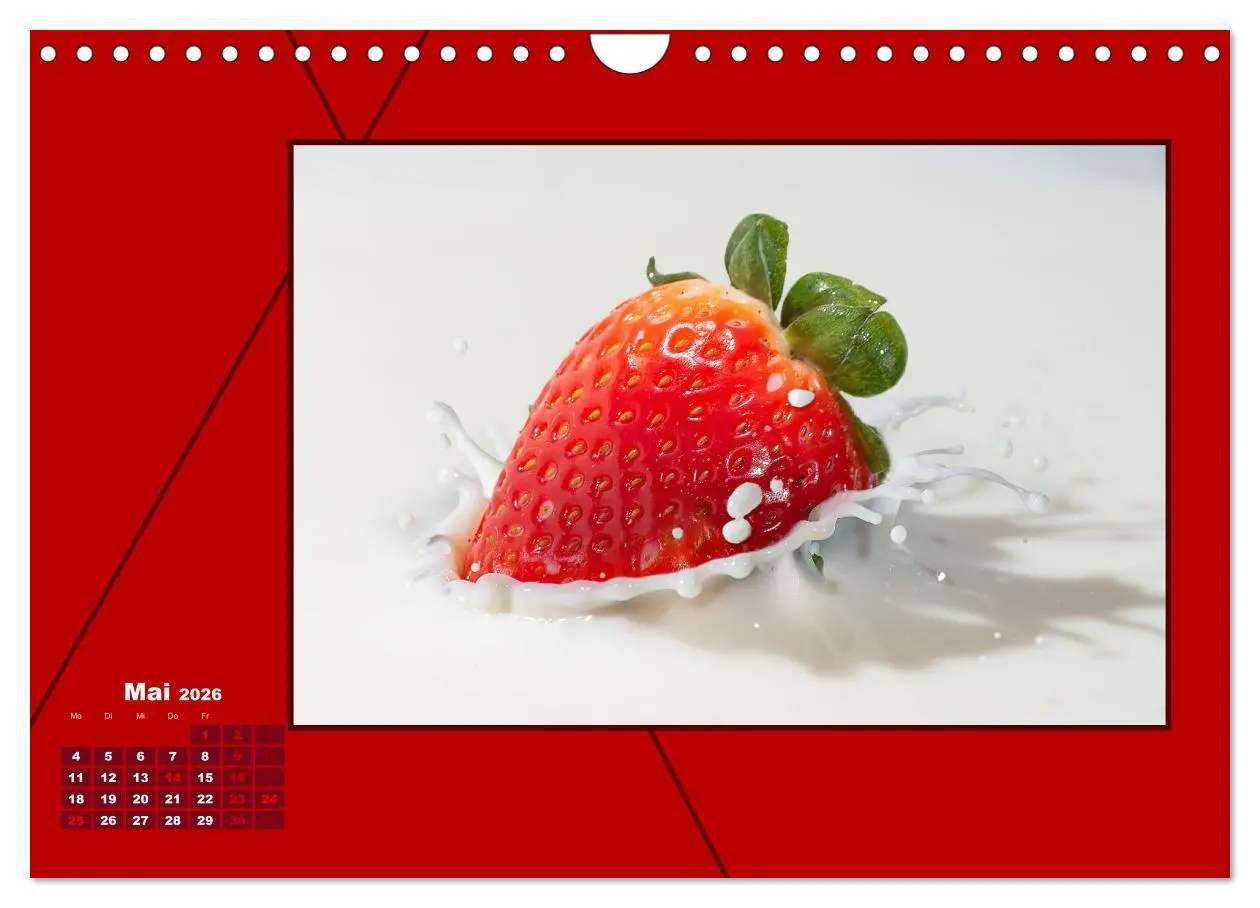 Bild: 9783457801161 | Powerfarbe Rot (Wandkalender 2026 DIN A4 quer), CALVENDO...