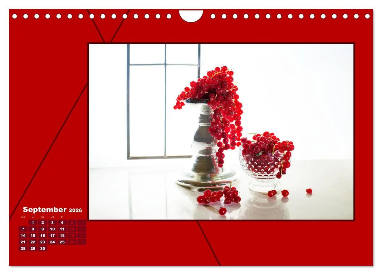 Bild: 9783457801161 | Powerfarbe Rot (Wandkalender 2026 DIN A4 quer), CALVENDO...
