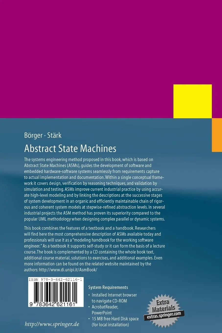 Rückseite: 9783642621161 | Abstract State Machines | Robert Stärk (u. a.) | Taschenbuch | x