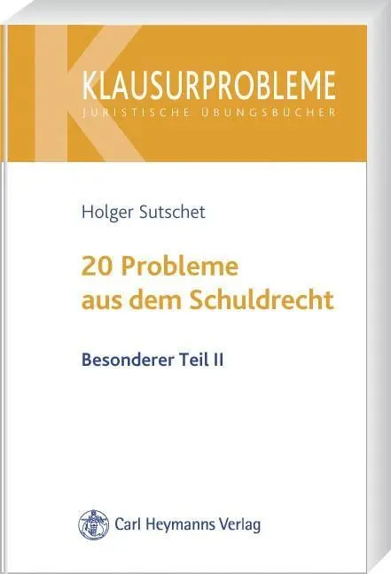Cover: 9783800641161 | 20 Probleme aus dem Schuldrecht - Besonderer Teil II | Klausurprobleme