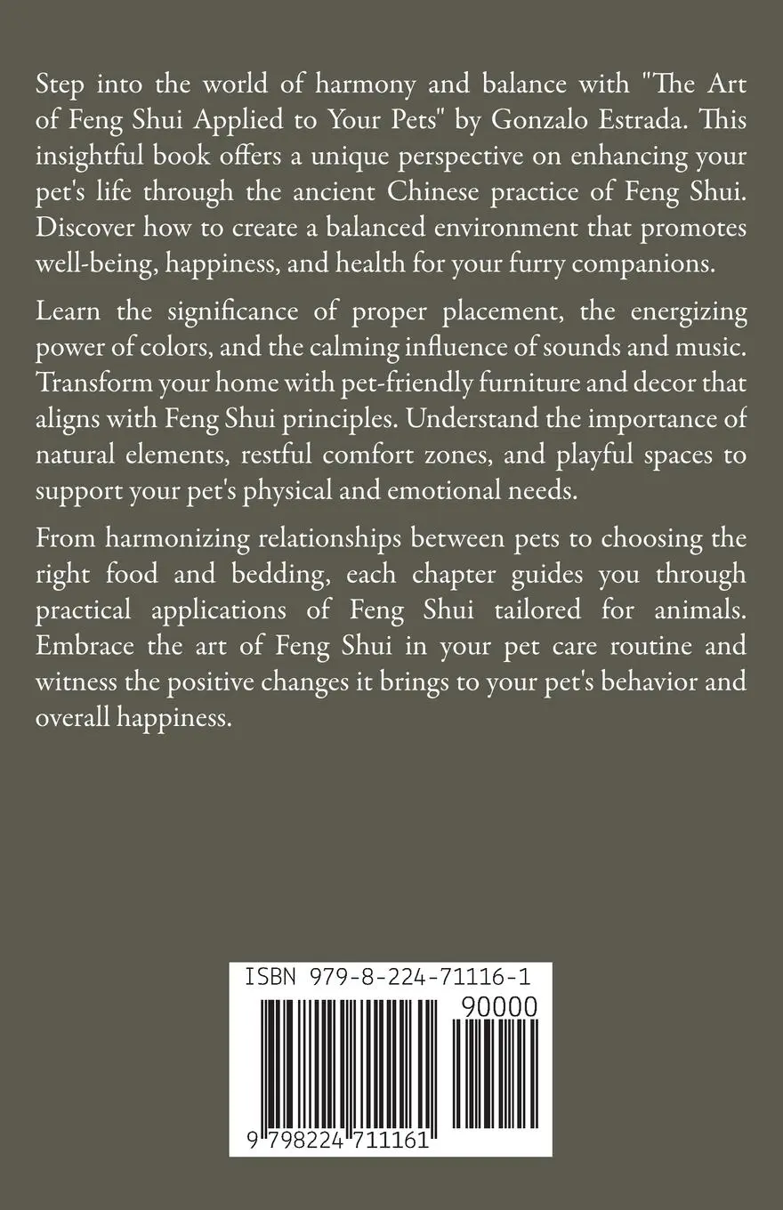 Rückseite: 9798224711161 | The Art of Feng Shui applied to your Pets | Gonzalo Estrada | Buch