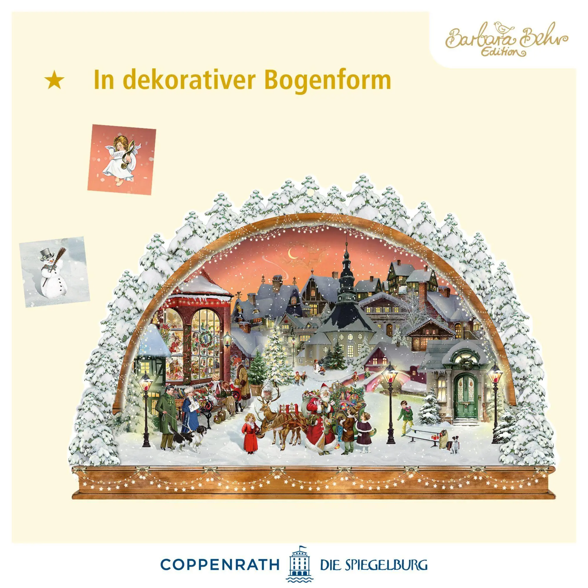 Bild: 4050003971261 | A3-Wand-Adventskalender - Nostalgischer Lichterbogen | Barbara Behr