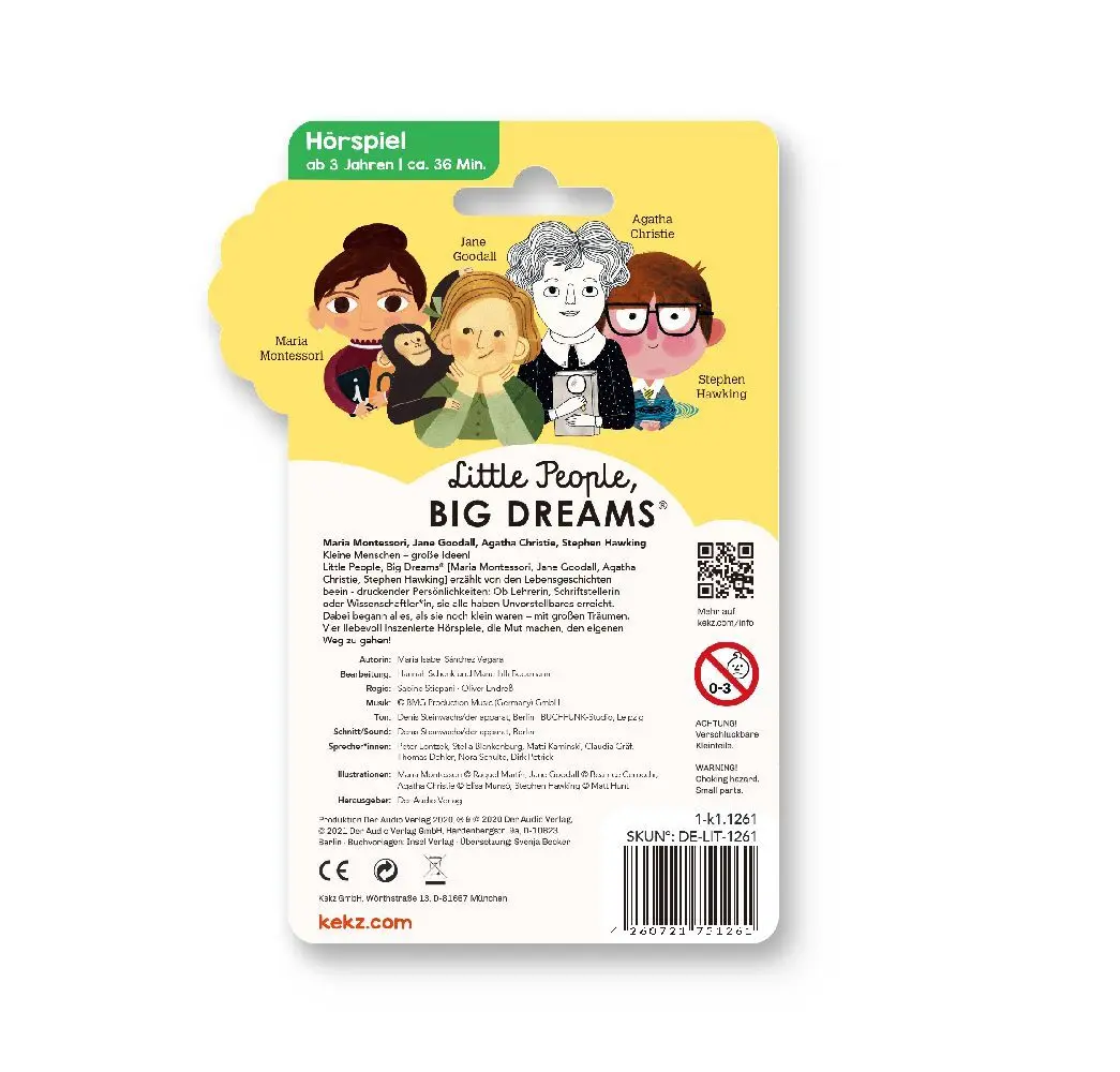 Bild: 4260721751261 | Little People, Big Dreams - Maria Montessori, Jane Goodall, Agatha...