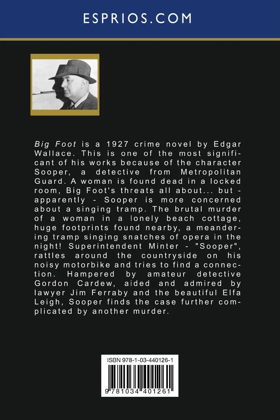 Rückseite: 9781034401261 | Big Foot (Esprios Classics) | Edgar Wallace | Taschenbuch | Englisch