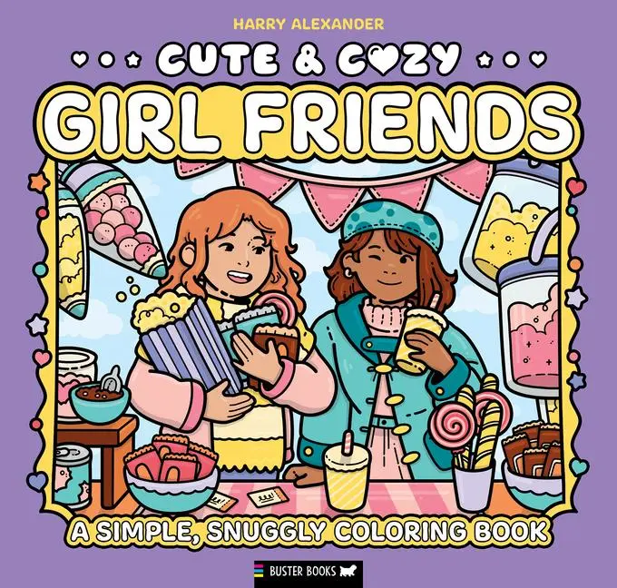 Cover: 9781837251261 | Cute &amp; Cozy: Girl Friends | A Simple, Snuggly Coloring Book | Buch