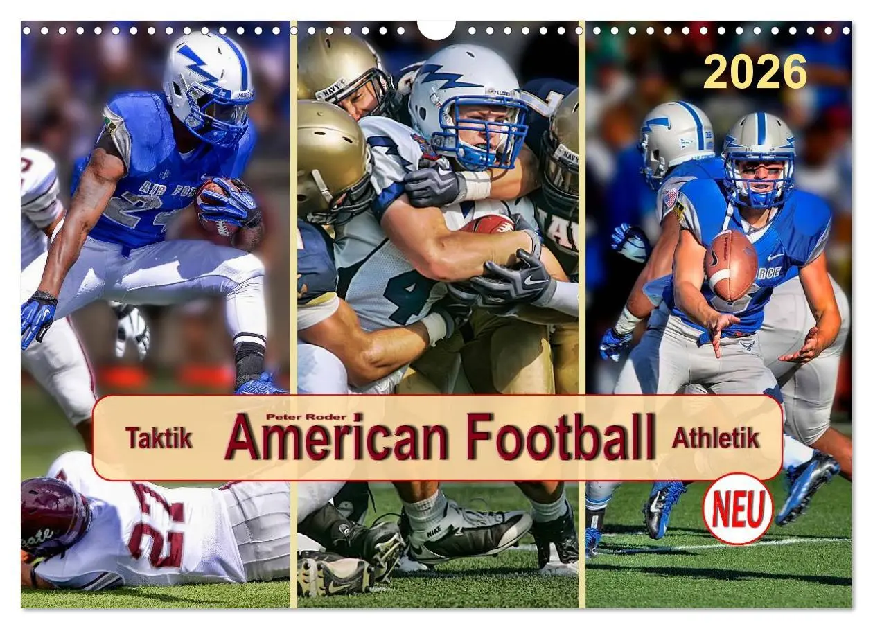 Cover: 9783457961261 | American Football - Taktik und Athletik (Wandkalender 2026 DIN A3...