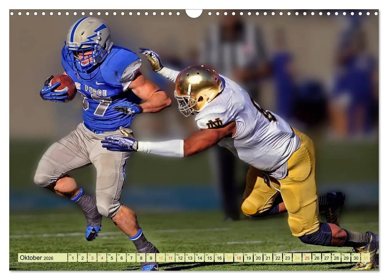 Bild: 9783457961261 | American Football - Taktik und Athletik (Wandkalender 2026 DIN A3...
