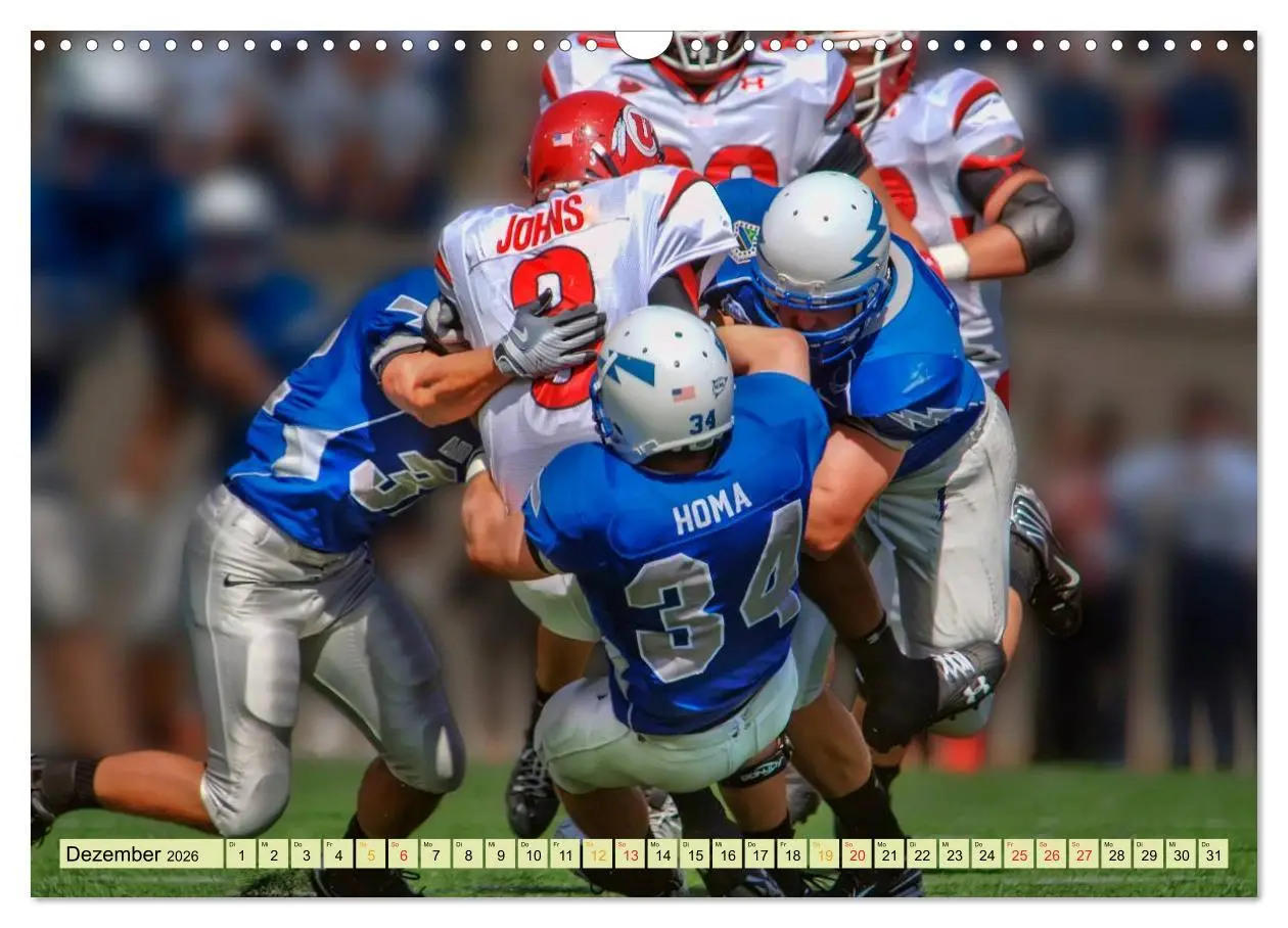 Bild: 9783457961261 | American Football - Taktik und Athletik (Wandkalender 2026 DIN A3...