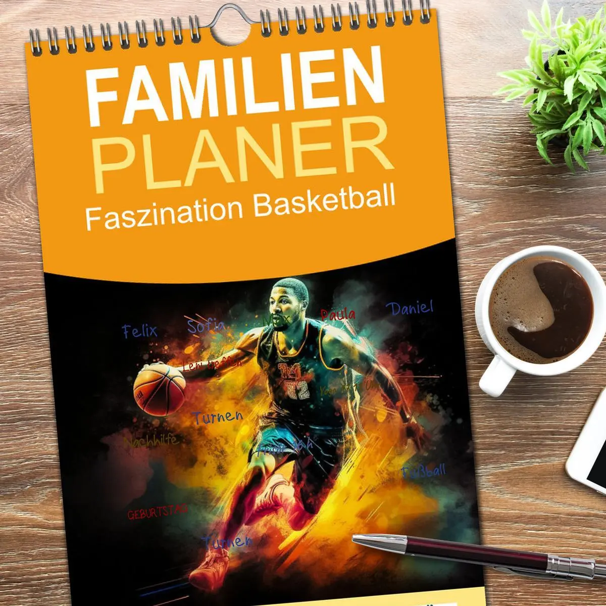 Bild: 9783516501261 | Familienplaner 2026 - Faszination Basketball mit 5 Spalten...